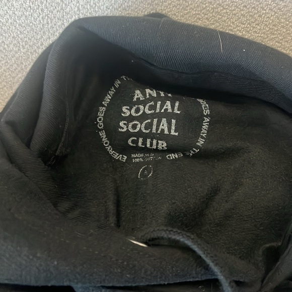 Anti Social Social Club Black Hoodie - Picture 5 of 7